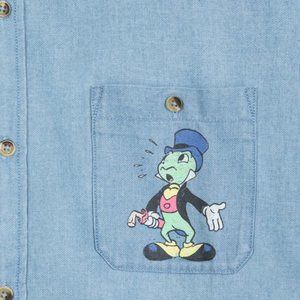 Jiminy Cricket Chambray Shirt for Men by Junk Food
